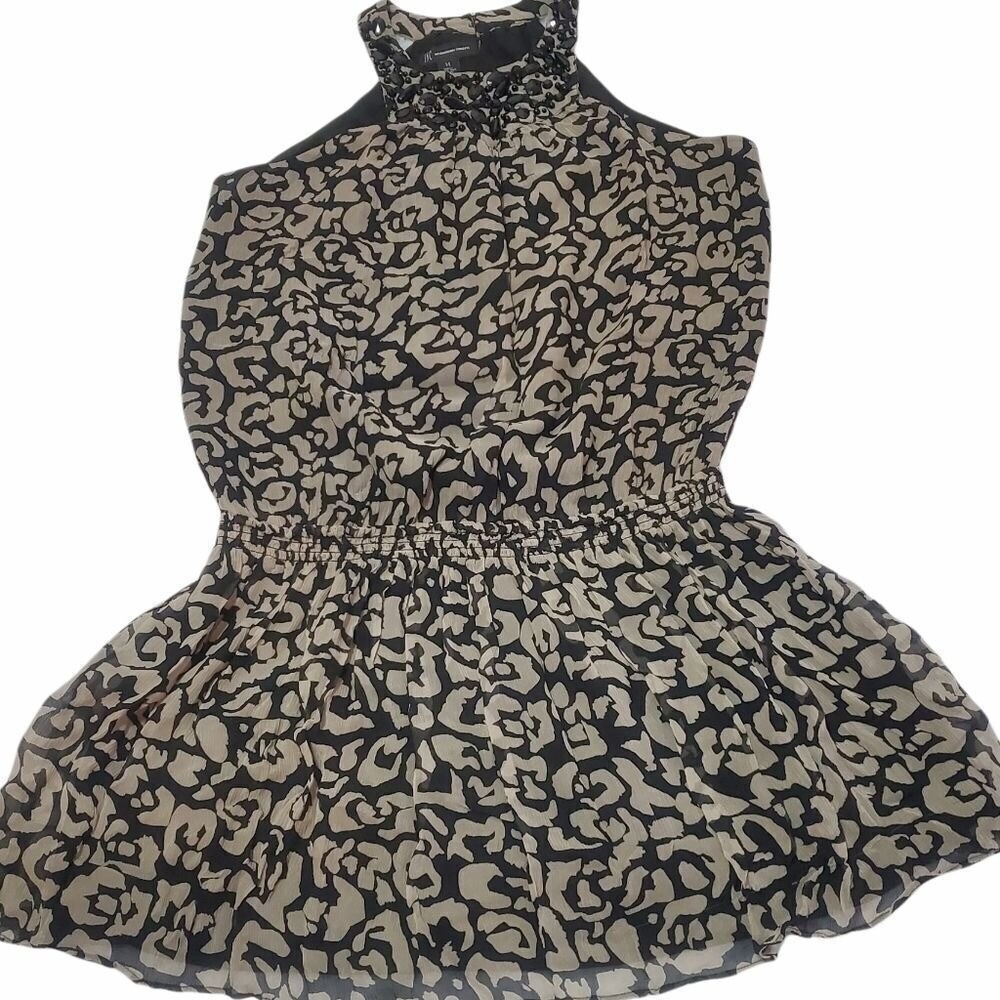 INC International Concepts Sleeveless Ruffled Abstract Print Party‎ Silk Dress14 - Picture 5 of 14